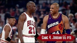 NBA Finals 1993 Phoenix Suns vs Chicago Bulls  Game Highlights  Game 4  Jordan 55 HD 720p60fps [upl. by Spielman]