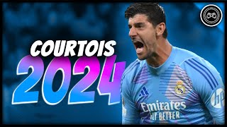 Thibaut Courtois 2024 ● Real Madrid Wall ● Impossible Saves  FHD [upl. by Hakon]