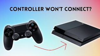 PS4 Controller Wont Connect  This is the EASY fix [upl. by Naened]