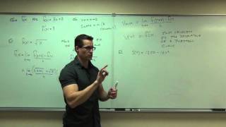 Calculus 1 Lecture 21 Introduction to the Derivative of a Function [upl. by Anan481]