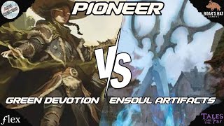 Mono Green Devotion VS Ensoul Artifacts MTG Pioneer [upl. by Iover368]