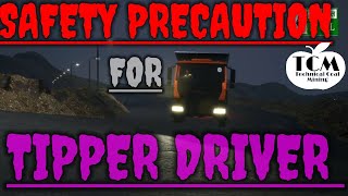 TIPPER DRIVER SAFETY Safety Precautions for TIPPER DRIVER Safety video for TIPPER DRIVER [upl. by Ateinotna]