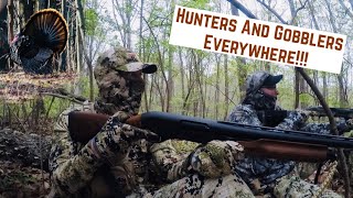 Spring Turkey Hunting On Ohio Public LandOpening Day 2021  GOBBLERS AND HUNTERS EVERYWHERE  ABO [upl. by Oinotnaocram272]