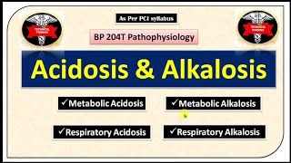 Metabolic and Respiratory acidosis and alkalosis in hindi  Pathophysiology  B Pharm 2nd sem [upl. by Yukio]