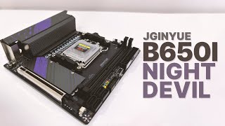 JGINYUE B650I NIGHT DEVIL Review  AM5 ITX Motherboard [upl. by Powder200]