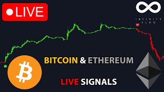 🔴 Live Bitcoin amp Ethereum Signals  Free 5m Chart BTC ETH Crypto Trading Analysis amp Prediction [upl. by Slocum]