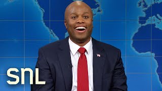 Weekend Update Sen Tim Scott on Why Hes Endorsing Donald Trump  SNL [upl. by Adnalahs125]