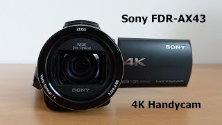 Sony FDR AX43  4K Handycam Unboxing and video test [upl. by Margette]