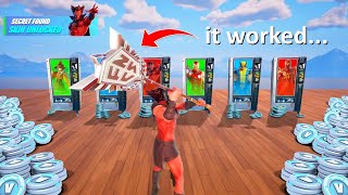 Testing FREE SKIN MAPS in Fortnite [upl. by Eelahs477]