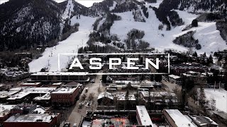 ASPEN COLORADO  The Most Exclusive Ski Resort In The World  4K Drone Video [upl. by Affrica]