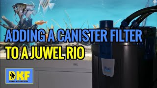 ADDING A CANISTER FILTER TO A JUWEL RIO AQUARIUM [upl. by Gordy1]