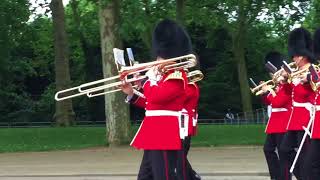 Coldstream band trooping the colour rehearsals [upl. by Rosetta]