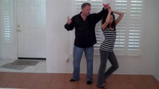 West Coast Swing Ladies Side Pass Steal west coast swing lesson [upl. by Strain]