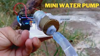 Making High Pressure Mini DIY Water Pump at Home [upl. by Lebazej]