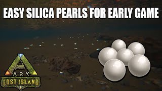 ARK Lost Island EASY WAY to get SILICA pearls for EARLY GAME [upl. by Viviane]