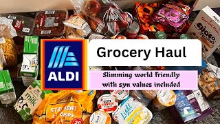 Aldi and Iceland Grocery haul Slimming World friendly shop with syn values included December 2023 [upl. by Bennink]