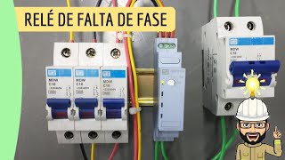 Como instalar RELÉ DE FALTA DE FASE [upl. by Nevets]