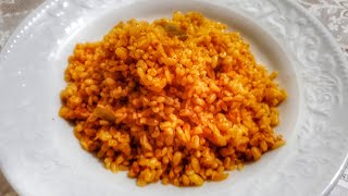 Kolay bulgur pilavı tarifi  bulgur pilavı nasıl yapılır [upl. by Studnia]