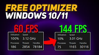 USE this FREE OPTIMIZER to Boost FPS  Windows 1011 Optimization for GAMING amp Performance 2024 [upl. by Aila]