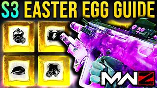 HOW TO GET SECRET ZOMBIES BLUEPRINT  ALL NEW SCHEMATICS MW3 Zombies Easter Egg Guide S3 [upl. by Yentnuoc]