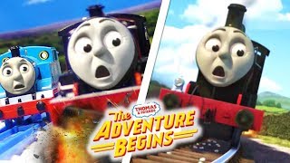 The Adventure Begins Thomas amp Friends Remake Comparisons 2017 Runaway James Chase Crash [upl. by Lisa71]