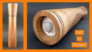 Woodturning Pepper Grinder [upl. by Elehcar120]