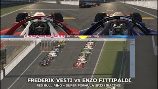 VESTI vs FITTIPALDI  iRacing  Super Formula SF23  Red Bull Ring [upl. by Miranda]