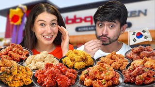 We Tried Every Korean Fried Chicken Flavor [upl. by Bailie]