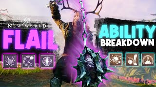 New World FLAIL Abilities InDepth ABSORB Ally Damage [upl. by Nahaj667]