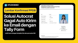 Konfirmasi Pendaftaran PPDB dengan Pencarian ID tanpa Autocrat dan Email [upl. by Enilekaj]