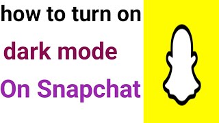 how to turn on dark mode on snapchat [upl. by Rodi]