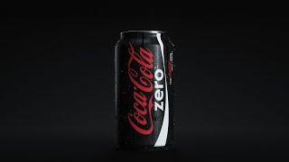 Coke Zero 3D Product Animation by 3D Animation Studio  Third Dimension Studios [upl. by Leinahtam]