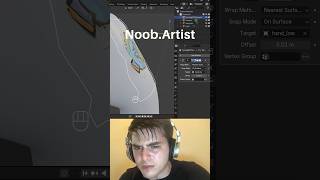 Noob vs Pro artist creating tattoos blendertutorial blender blendercommunity blender3d b3d [upl. by Ahseyk127]