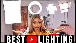 Best Lighting For Filming Youtube Videos in 2021 Sunlight Soft Boxes Ring Light Led lights [upl. by Tricia]