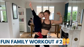 Sport à la maison avec les enfants  FUN FAMILY WORKOUT  LIVE n°2 [upl. by Astrea393]