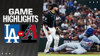 Dodgers vs Dbacks Game Highlights 9224  MLB Highlights [upl. by Shanda]