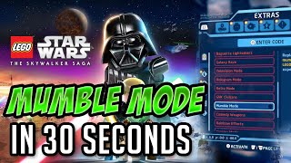 How to Turn On MUMBLE MODE in Lego Star Wars The Skywalker Saga [upl. by Jaye]