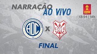 Confiança x Sergipe  FINAL AO VIVO  Sergipano 13042024 [upl. by Yrelav742]