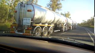 QUEENSLAND ROADTRAINNEAR MACKAY  AUSTRALIA [upl. by Heinrike117]