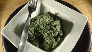 Creamed Spinach with pancetta [upl. by Yhtorod77]