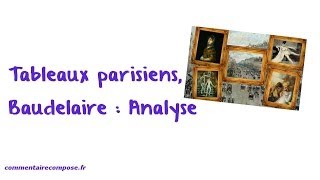 Tableaux parisiens Baudelaire  analyse [upl. by Adneram]