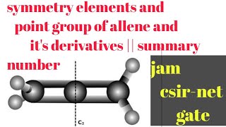 Symmetry elements and point group of allene  symmetry number [upl. by Buckley]