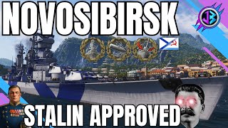 NOVOSIBIRSK  Lincrociatore russo che spaventa le corazzate  World of Warships [upl. by Kcirdnekel]