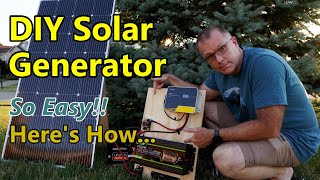 BEGINNER FRIENDLY StepbyStep DIY SOLAR GENERATOR for Emergency Power RV Shed Ampere Time [upl. by Kurt]