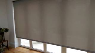 Shy Obscura 48m wide roller blind installed in Hove by Brite Blinds Ltd [upl. by Atteynek]