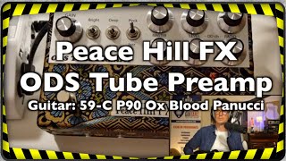 Peace Hill FX ODS Tube Preamp with a Panucci Guitars with P90 [upl. by Dominik]