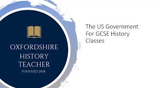 GCSE US history video on USA Government and Constitution [upl. by Dorree]