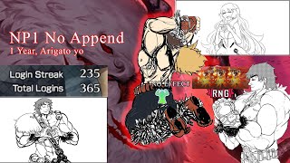 【FGO NA】1 Year Special Enshrined Deity Cernunnos feat RNGesus Super Orion NP1 [upl. by Winthorpe]