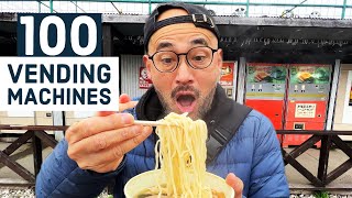 Japans Crazy Vending Machine Food in Tokyo [upl. by Alekal]