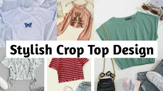 Stylish Crop Top Design For Jeans  Stylish Mini Crop Top For Jeans [upl. by Ttenneb681]